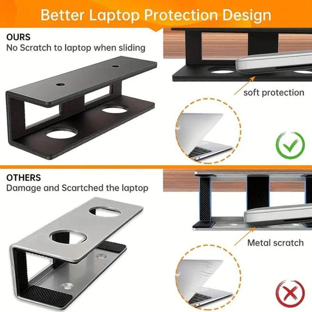 Heat Dissipation Laptop Mount Bracket Under Desk Keyboard Storage Gift Laptop Storage Stand  Laptop
