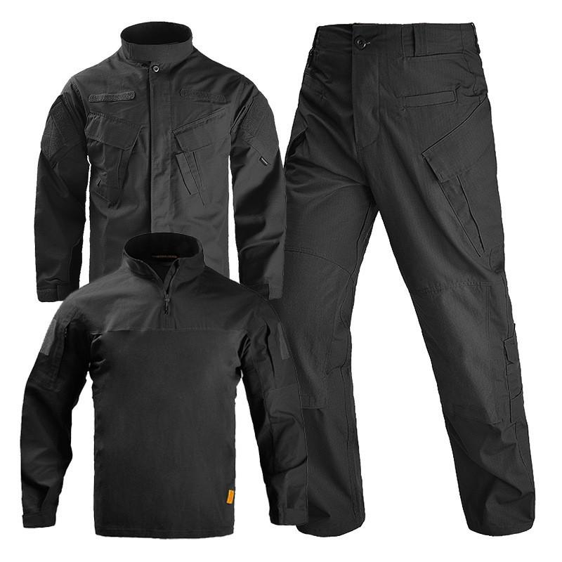 Dragon Armor R6 Camouflage Suit Men s Long-sleeved American Outdoor Training Breathable XXL чёрный