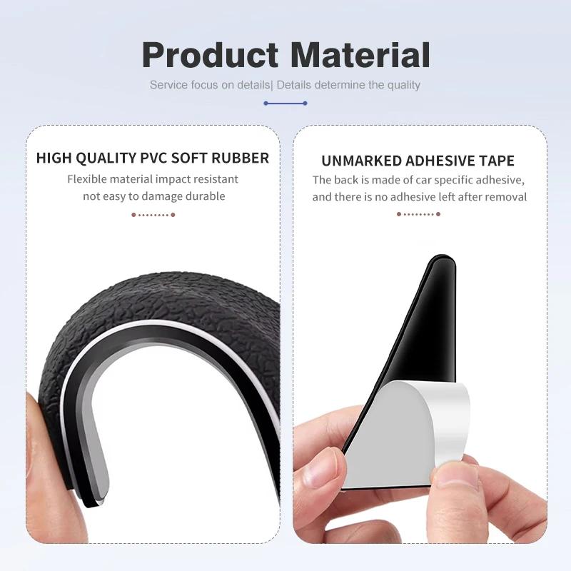 2025 Hett 2st Bil Dörrhörn Anti-kollision Mjukt Gummi Skydd Klistermärke För Mazda Axela Atenza CX9 MX3 MX5 RX8 RX7 MX30 CX30