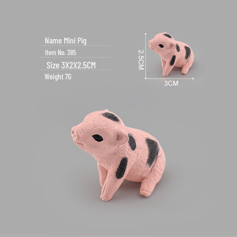 

Мини-модели животных фермы: Курица, утка, гусь, корова, золотые украшения