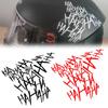 4pcs Joker Hahaha Car Stickers Helmet Reflective Decor Automobile Motorcycle Reflective English Sticker Waterproof Sticker Vinyl
