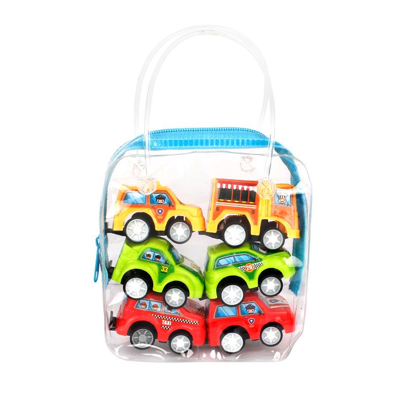 Kids' Pull-Back City Vehicle Set: Fire Truck & More