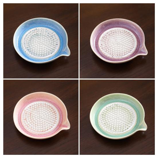 4Pcs Ceramic Grinding Disc/Peeling Tube/Brush/Display Stand Set Sharp Ridged Grater Plates for Ginger Garlic Chocolate Parmesan Cheese Onions Fruits