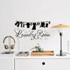 Laundry Room Wall Decals Funny Quotes PVC Wall Stickers Removable Peel And Stick DIY Wall Art Sign for Laundry Room Laundromat Decor