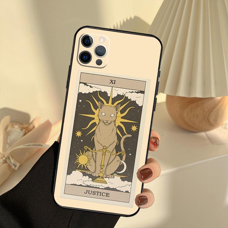Die Kaiserin Tarot Katzen Kunst Druck Handyhülle Für iPhone 13 16 15 11 12 14 17 Pro Max 12 mini 15 16 Plus 16e 17 Air Hülle Funda