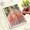 Disney Minnie Oil Painting Style Creative Pearl Painting Art 5D DIY Full Diamond Embroidery Mosaic Cross Stitch Kit Home Room Decoration