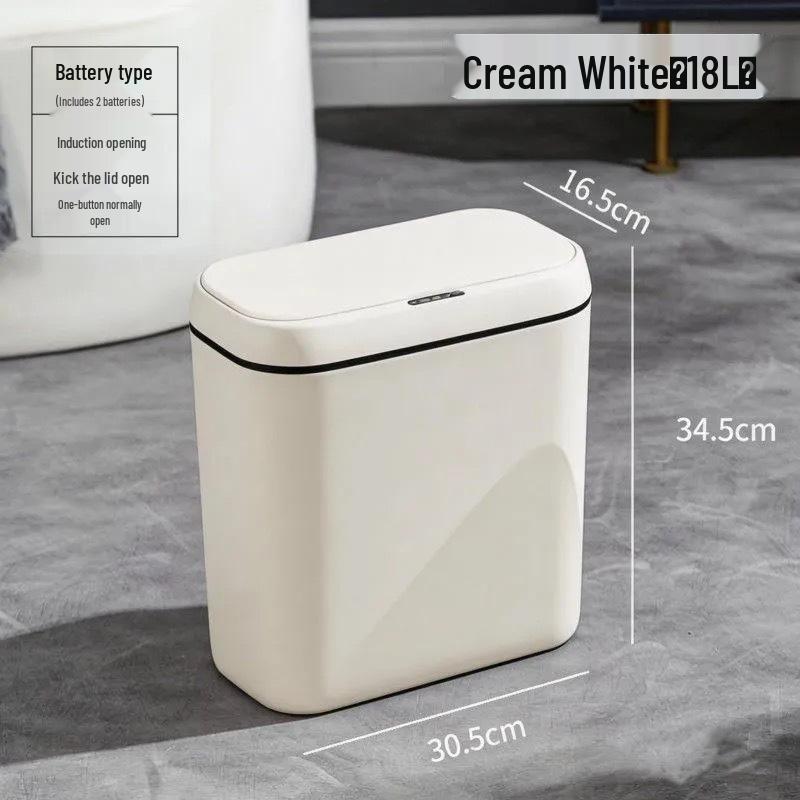 Pattumiera Intelligente Impermeabile IPX5 con Display LED, Coperchio Silenzioso e Attivazione a Pedale