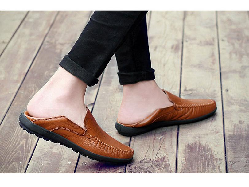 2024 Spring New British Breathable PU Men's Business Casual Shoes, Korean Style Trendy Youth Shoes with Toe and Lazy Design.