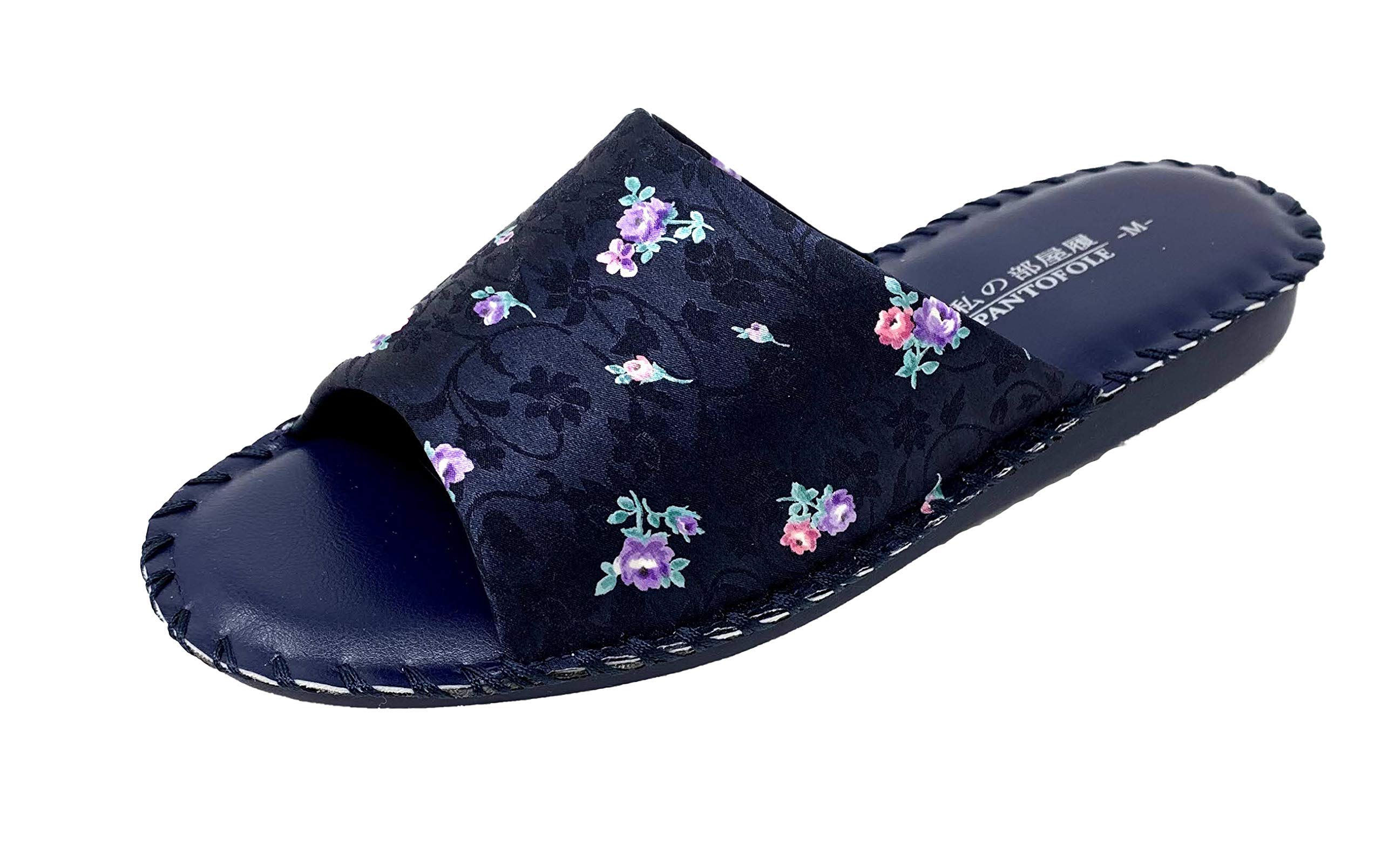 [Pansy] Women s Slippers, Indoor Shoes, Room Shoes [8689] Navy, Size M (23-23.5cm)