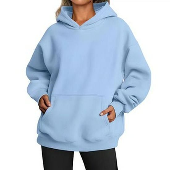 Women's Heartbeat Print Hoodie & Sweatshirt Sportswear Set - Spring/Autumn Casual Style