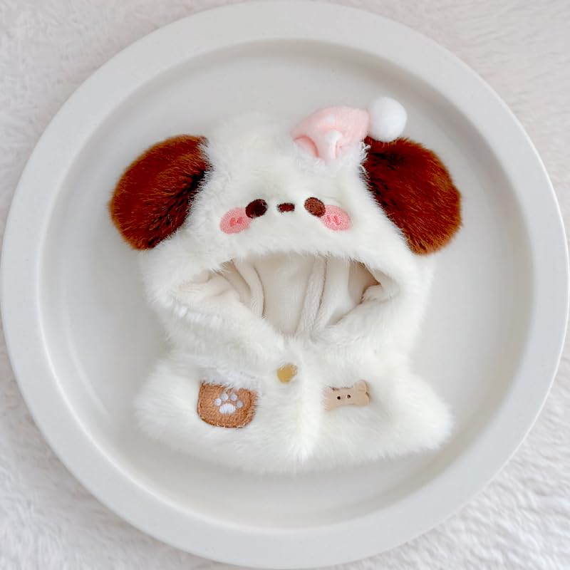 Nadýchané zvířecí kigurumi pro 10cm psy, Plyšové oblečení, Kigurumi doplňky, Otaku aktivity, Loutkový maskot, Kostým pro Kpopdoll [Použité]