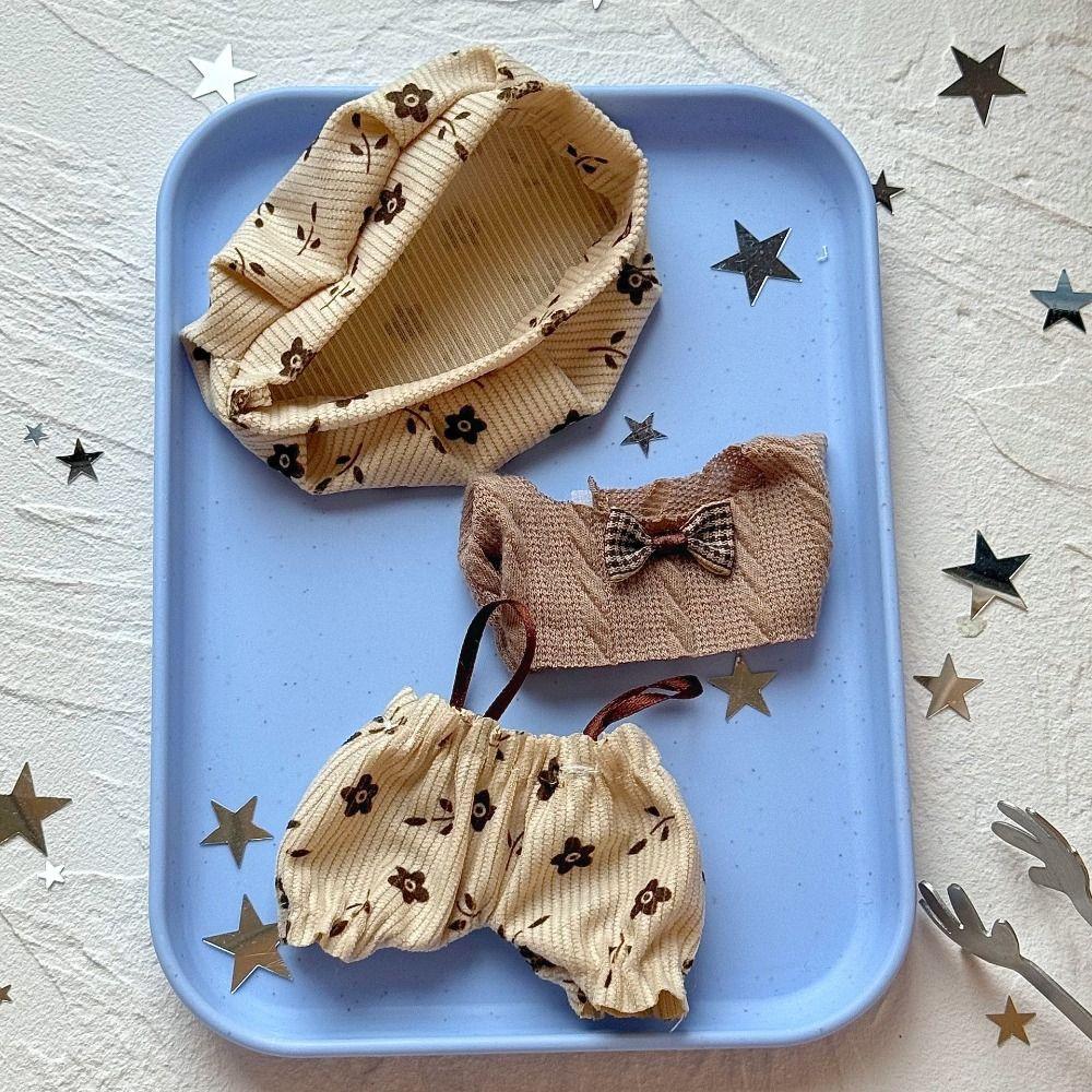 1 Set Princess Skirt 10cm Cotton Doll's Clothes Strap Pants Toy Accessories Cotton Doll Outfit Dress Multi Color Outfit