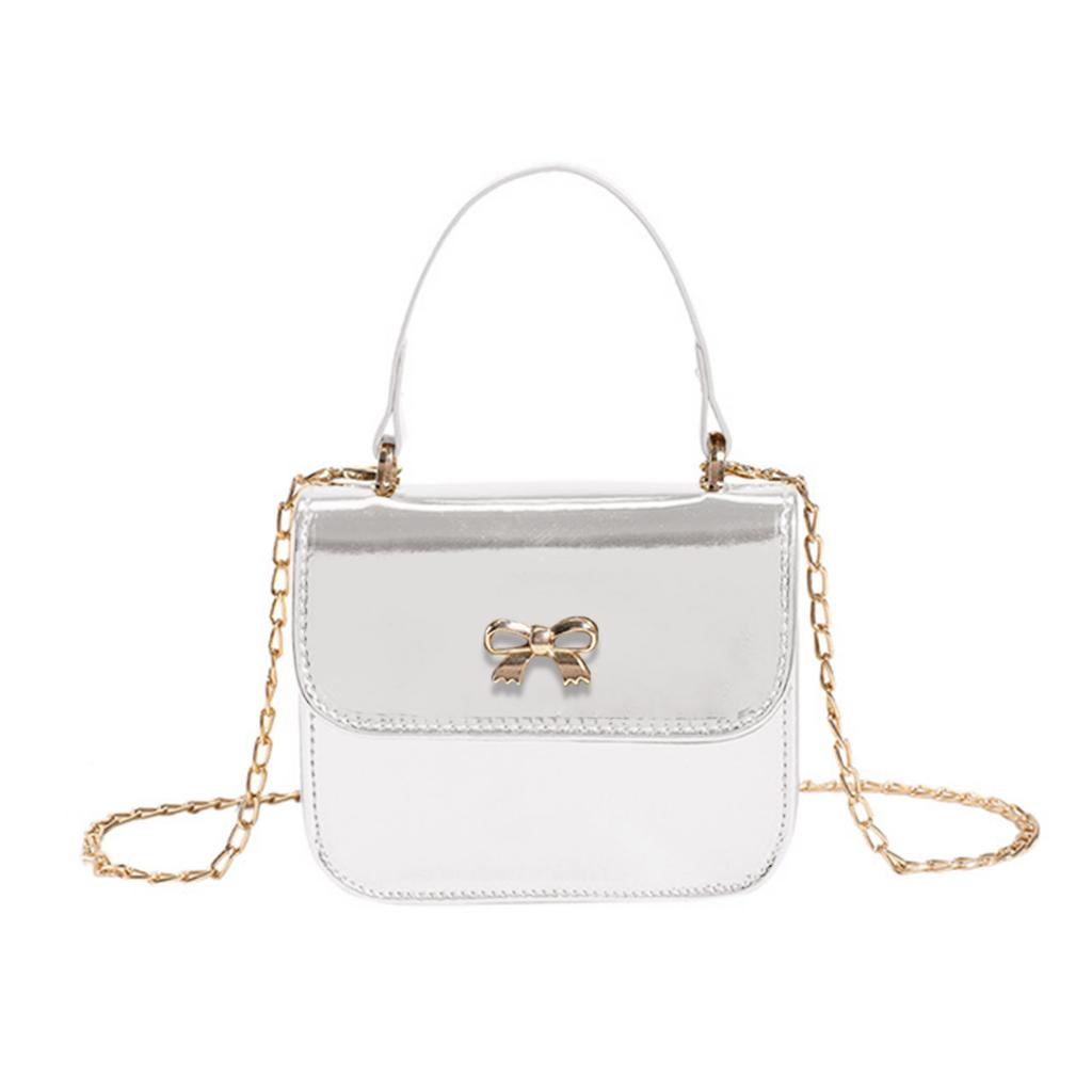 Multifunctional Shoulder Bag Chain Handbag PU Crossbody Bags Fashionable Evening Party Clutch for Women Girls