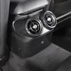 ABS Kohlefaser Für Alfa Romeo Giulia 2017- Auto Hintere Reihe Klimaanlage Lüftungsauslass Abdeckung Zierleiste Auto Innenzubehör