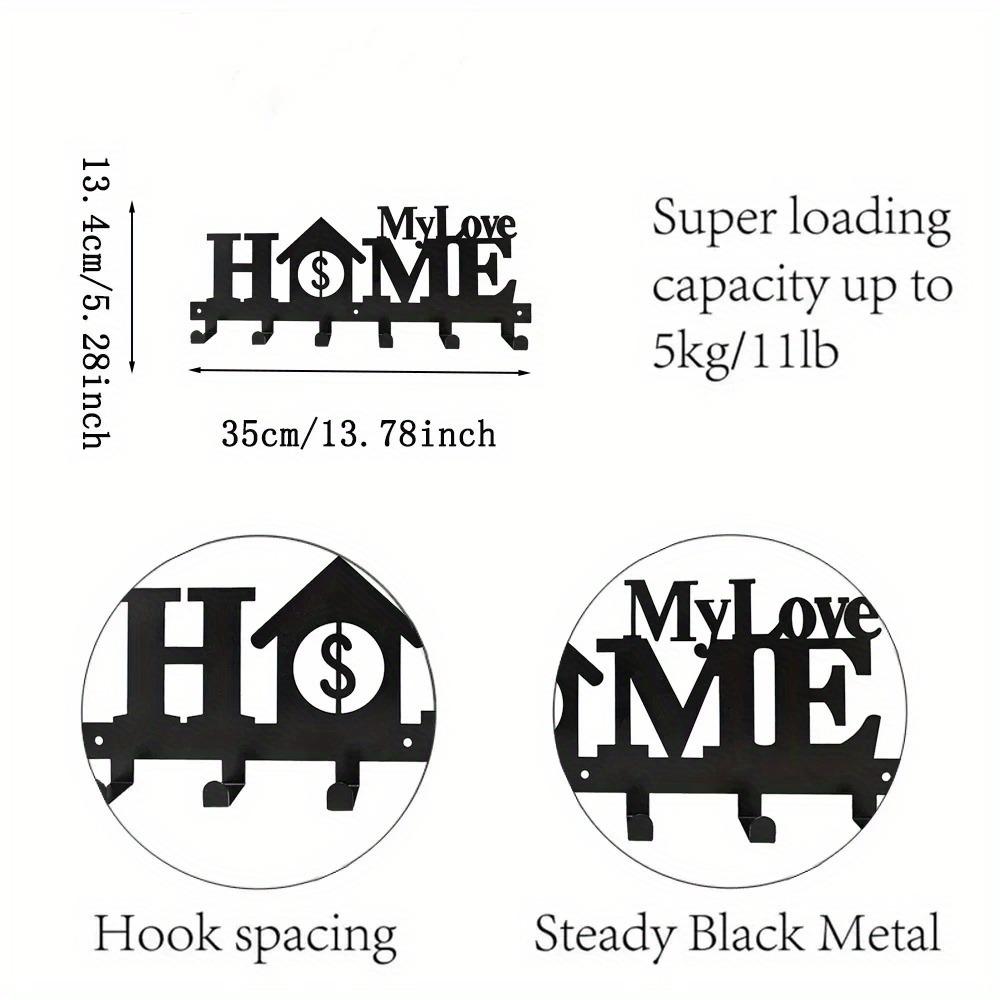 Cat Key Hooks Wall Mounted Durable Metal Key Hanger Ornament