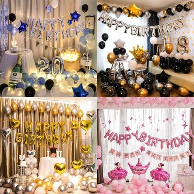 Adult & Kids Birthday Balloon Set - Cartoon Decoration