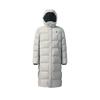 FILA Fitness Minimalist Fashion Casual Versatile Comfortable Warm Waterproof Loose Long Hooded Goose Down Jacket Unisex outerwear A51U541902FBG