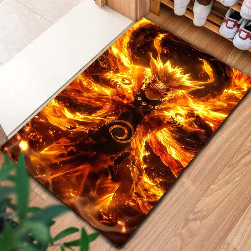 Naruto Fire Sage Mode Carpet Rug For Living Room Bedroom Home Sofa Decoration,kids Play Nonslip Floor Mat