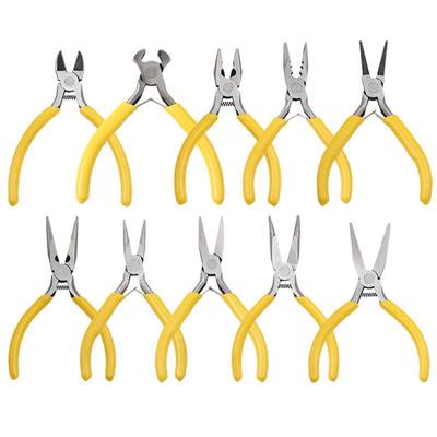 Multi-Function Jewelry Pliers: Fine Round Nose, Diagonal Cutting, Pointed Nose for DIY Crafts