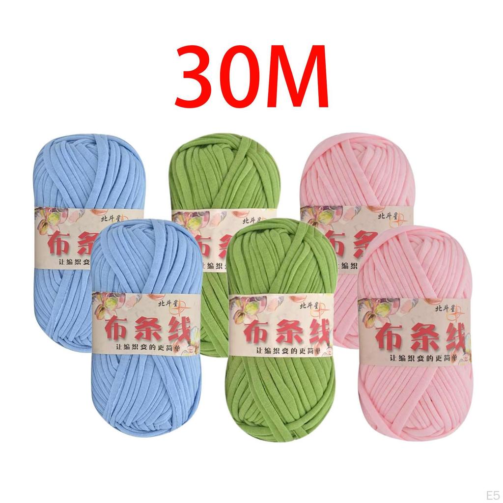 6 Pieces Chunky Yarn Knitting Spaghetti Fabric Cloth for Blanket Pillow