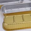 Pabei Disposable Golden Rectangular Aluminum Foil Baking Containers