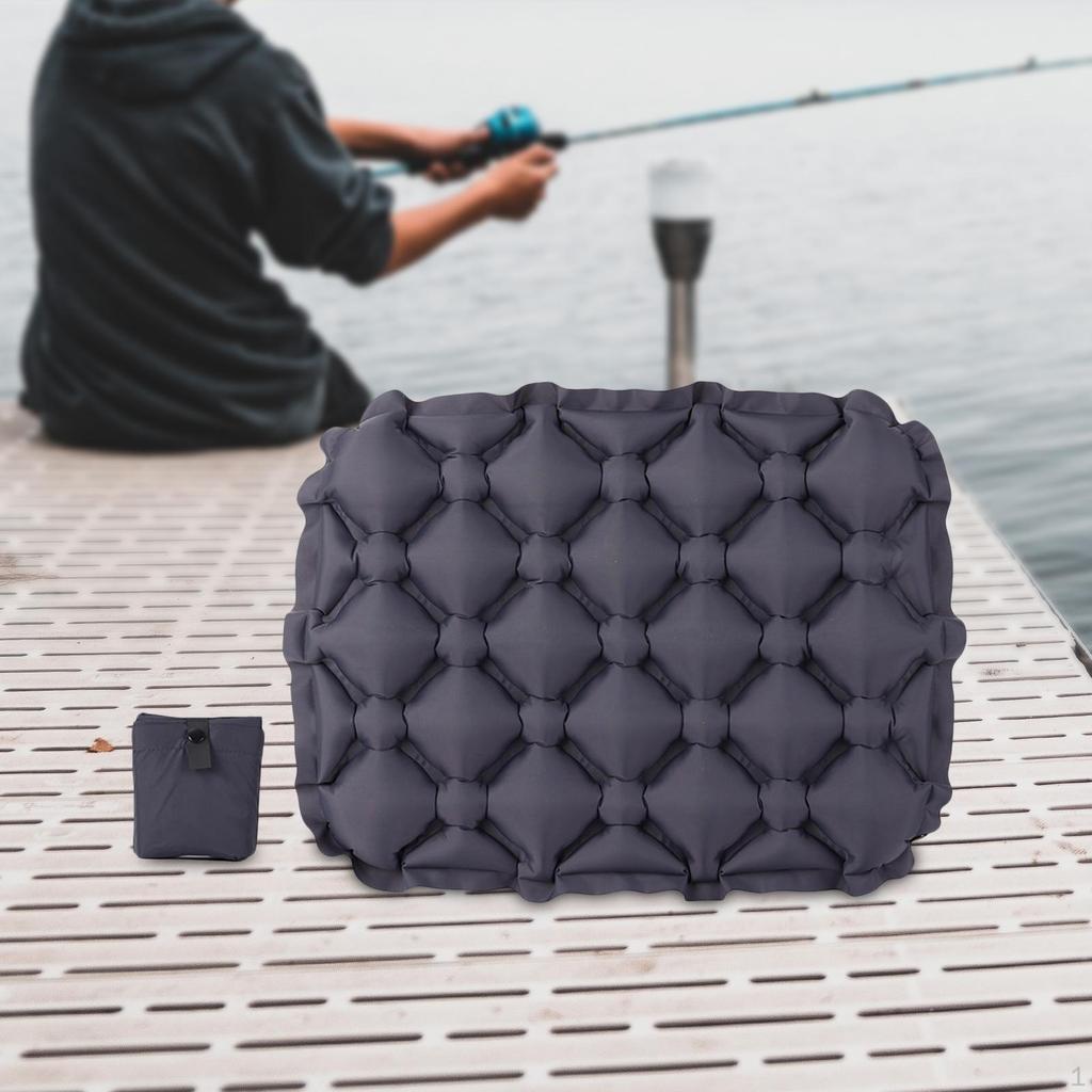 Inflatable Seat Cushion Air Sitting Pad for Stadium Backpacking Plane