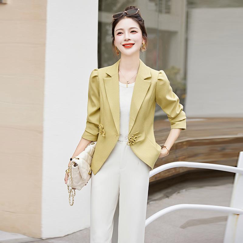 

Дизайнерский блейзер женский короткий весенне-осенний новый Новогодний популярный маленький костюм темперамент тонкий топ 2XL