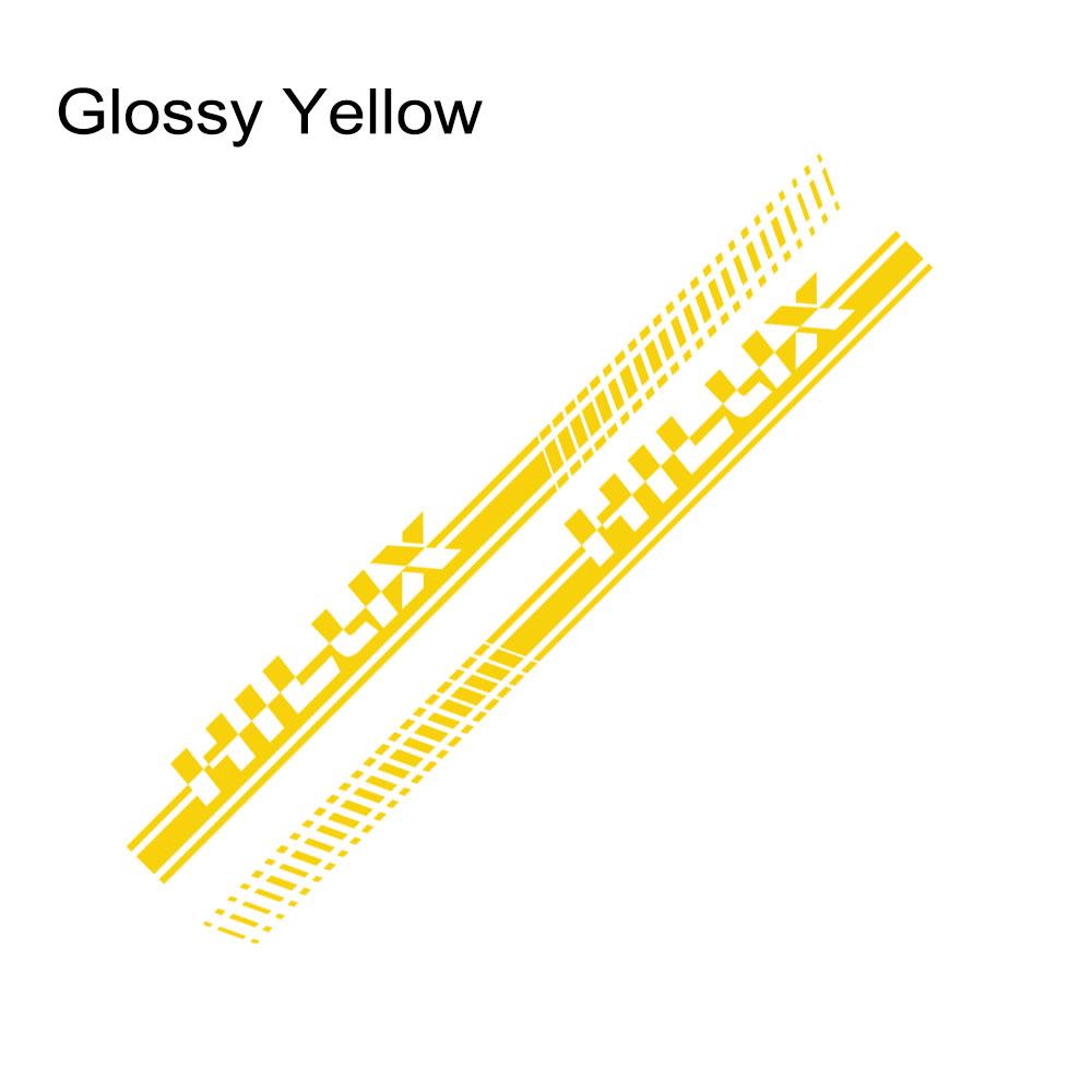 For Toyota Hilux Vigo Revo Pickup Door Side Stripes Sticker Truck Graphics Vinyl Decor Covers Car Decals Auto Tuning Accessories