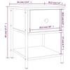 VidaXL Bedside Table Black 34x35.5x45 Cm Engineered Wood 825853