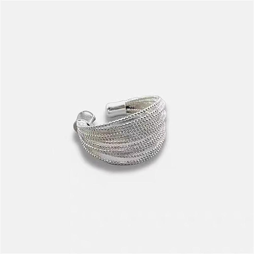 Retro S ring does not fade, light luxury index finger ring, open ring.