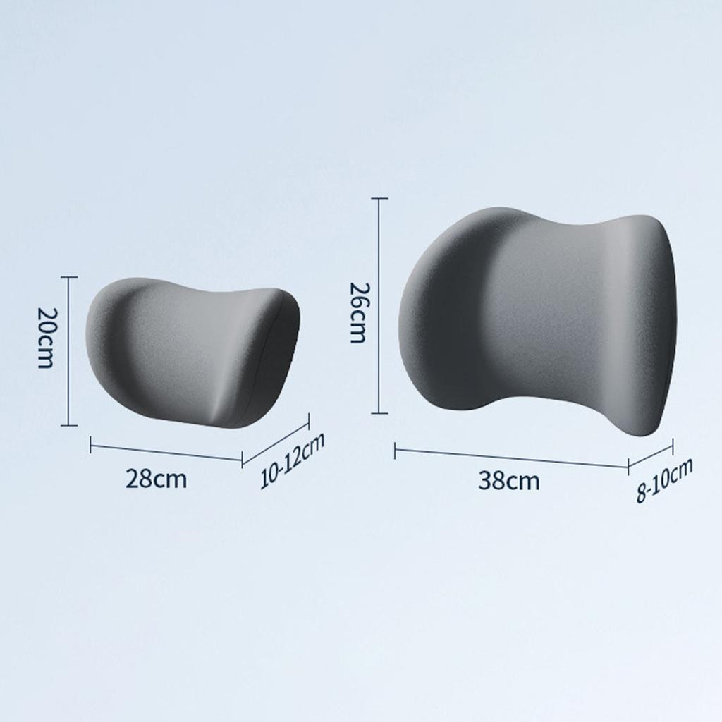 Memorys Foam Headrest For Driving Breathable Ergonomic Car Cushion Set For Office Chair