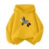 Unisex Korean Hip Hop Pony Print Fleece Hoodie – Oversized, Cozy, Long Sleeve Sweatshirt for All Ages