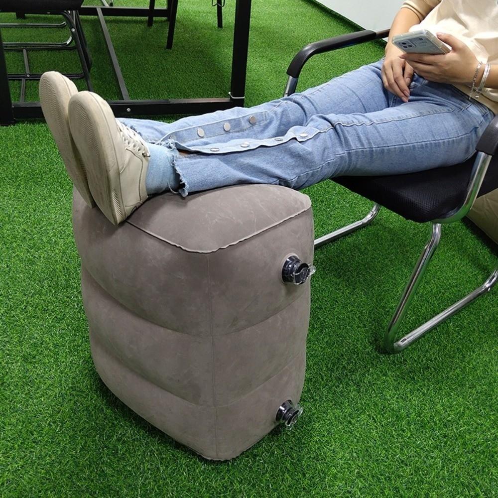 Three Layers Leg Cushion Pillow Height Adjustable Inflation-Airplane Footrest  Outdoor Chair