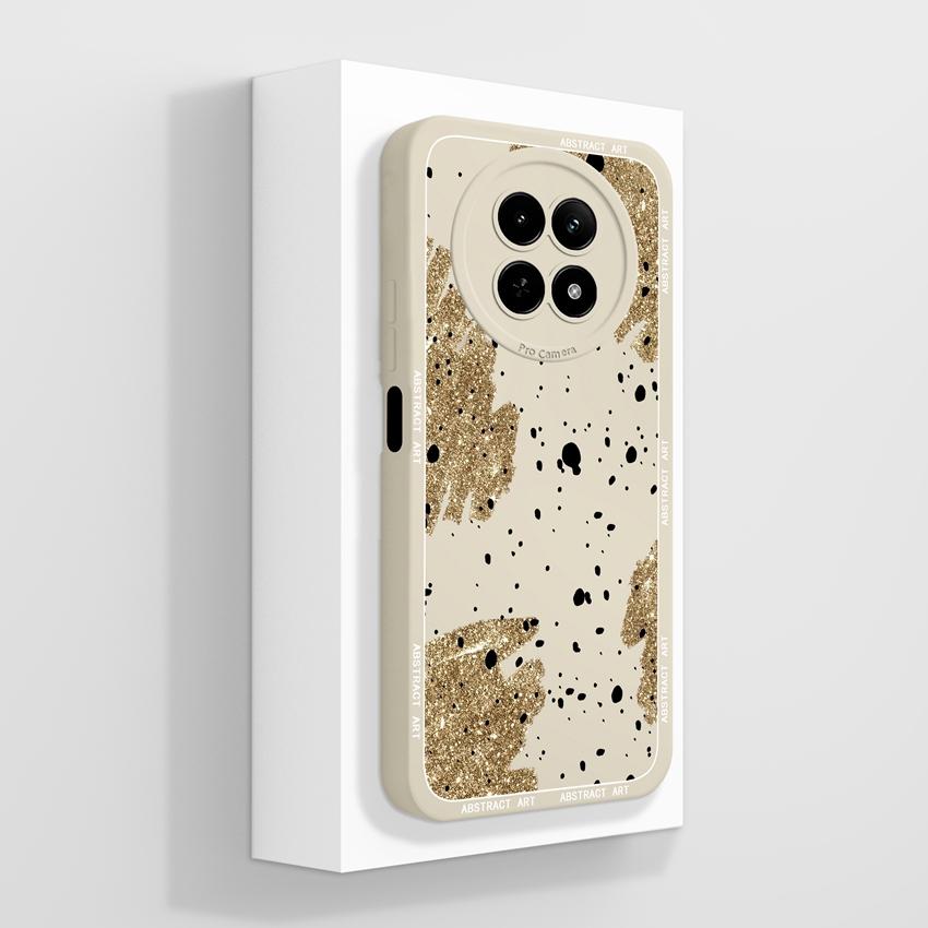 Case For Oppo Realme 12 13 14 P1 P2 Pro 14T 12X Phone Bags Cute Bear Paw Patterns Liquid Silicone Upgraded Dustproof Protective Shell For Oppo Housing