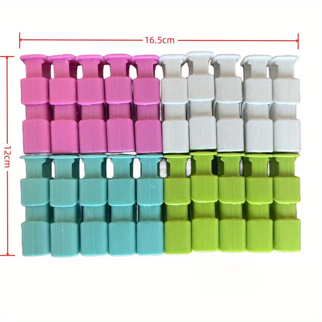 20pcs One Grocery Bag Clip,Moisture-Proof Sealing ClampSuitable for Milk Powder Bags,Plastic Bags ,Kitchen Finishing Storage светло-серый