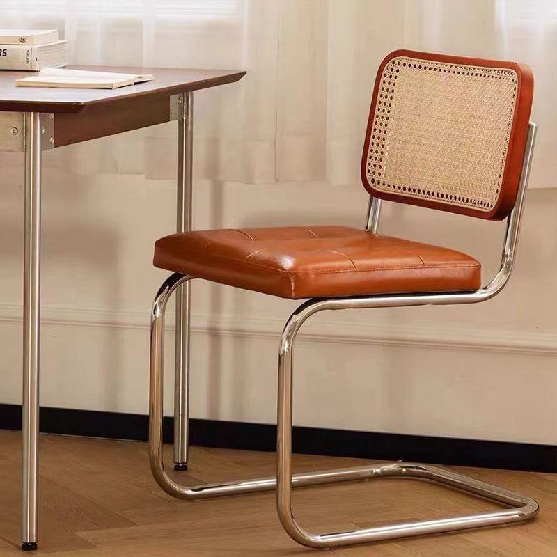 Rattan Bow-Shaped Nordic Retro Dining Chair - Mid-Century Style for Cafe, Hotel, or Leisure Spaces