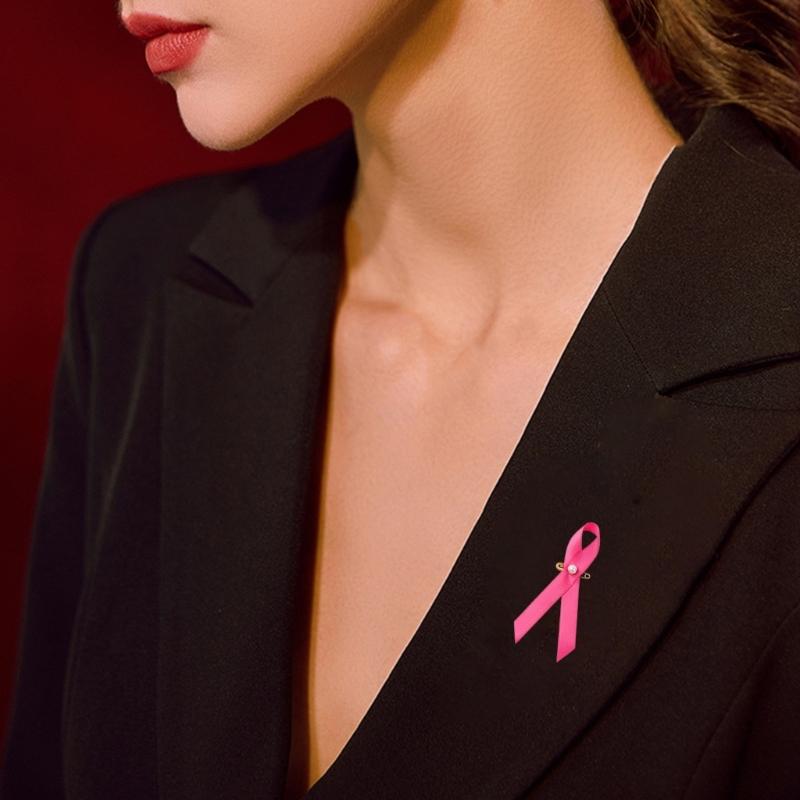 Set mit 200 Schleifenbrosche Pins Wunderschöne Designs Rosa Schleife Emaille Pin Pins zur Gesundheitsaufklärung für Brustkrebs-Aufklärung