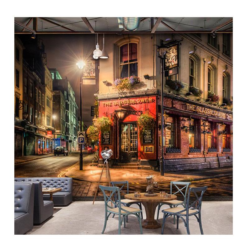 

3d Фреска Европейский Пейзаж Обои Бар Ktv Ночь Домашний Декор Гостиная 3d Фотообои 200 cm(W) x 140 cm(H)