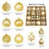 44-Piece Christmas Tree Decoration Set: 6cm Colorful PVC Hanging Balls