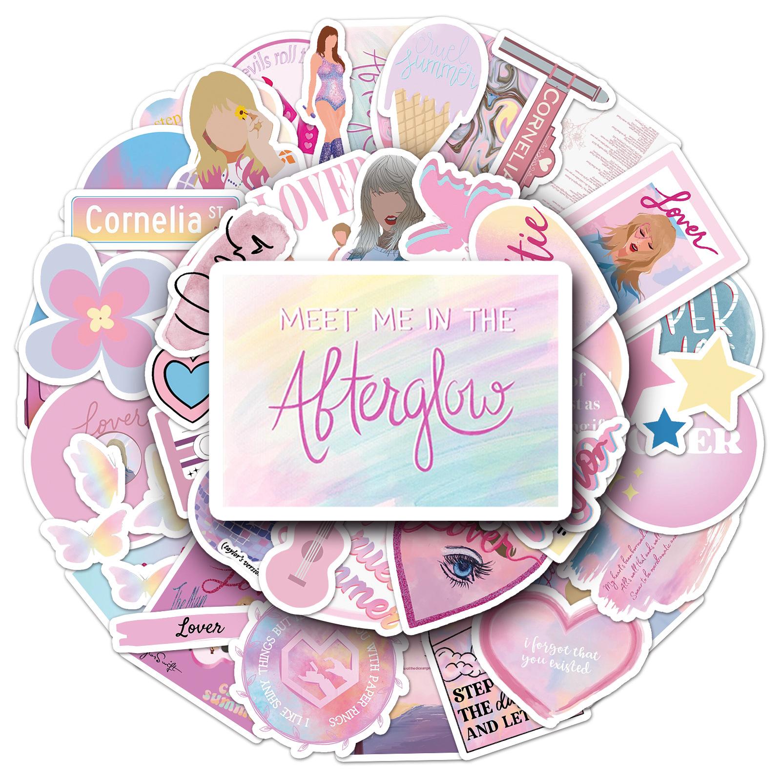 

Веселый набор наклеек для украшения бутылок для воды, багажа, ноутбука и чехла для телефона One Size