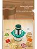 Multi-Functional Stainless Steel Food Processor with Copper Motor: Grinds Meat, Kneads Dough, and Makes Garlic Paste