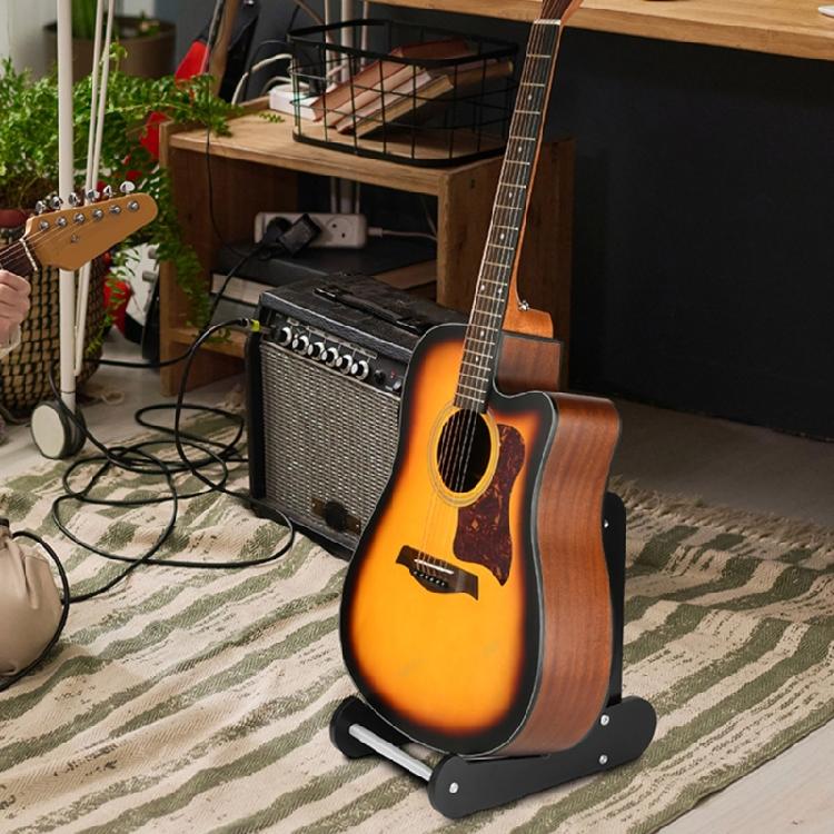 Acoustic Guitar Stand Nonslip Wood Guitar Display Stand Light Weight Floor Guitar Holder Musical Instrument Rack
