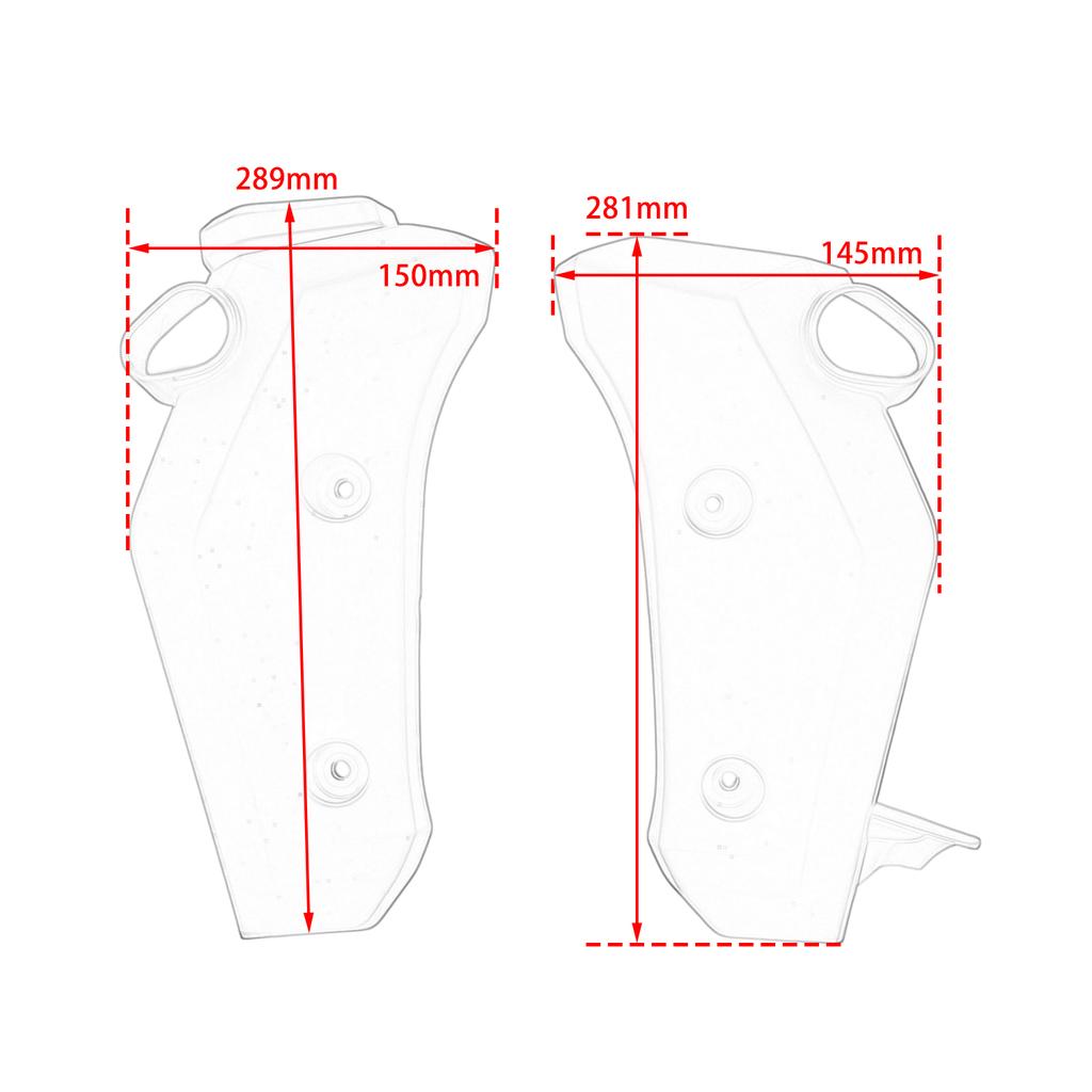 Accessories Moto Water Tank Radiator Side Panels Cover Fairing Kit For YAMAHA MT-07 MT07 FZ-07 FZ07 2025 2026