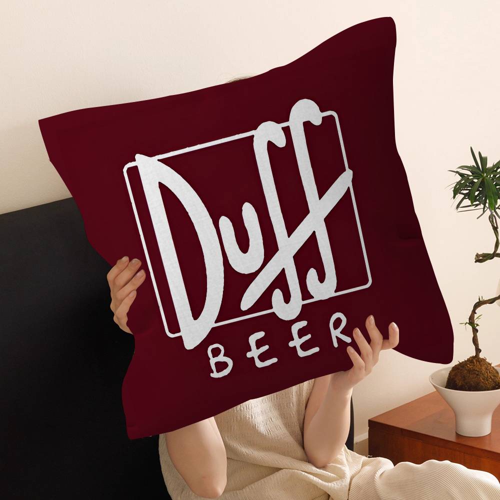 Ft D-Duffs Beer Pillow Gift Home Office Decoration Bedroom Sofa Car Cushion Cover Case 45x45