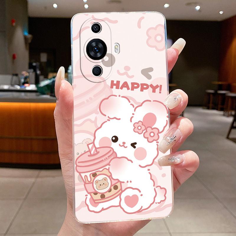 Casing For Huawei Nova 11 Pro Ultra 12s Luxury Cute Cool Dragon Flower Soft silicone Phone Case Back Cover Transparent TPU Shell