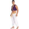 Anime Charakter Cosplay Herren Halloween Kostüm Mythischer Prinz Aladin Karneval Karneval Cosplay Party Outfit Paillettenbesatz Weste Mit Be