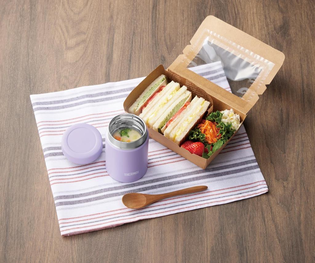 Thermos Vacuum Insulated Soup Jar, 200ml, Purple (JBZ-201 PL) [Small Capacity Model]