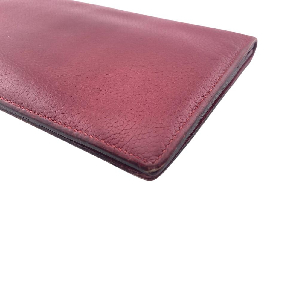 Hermes Bifold Wallet Long Wallet 2016 Evercolor MC2 Fleming Purse Rouge Grena Evercolor Used