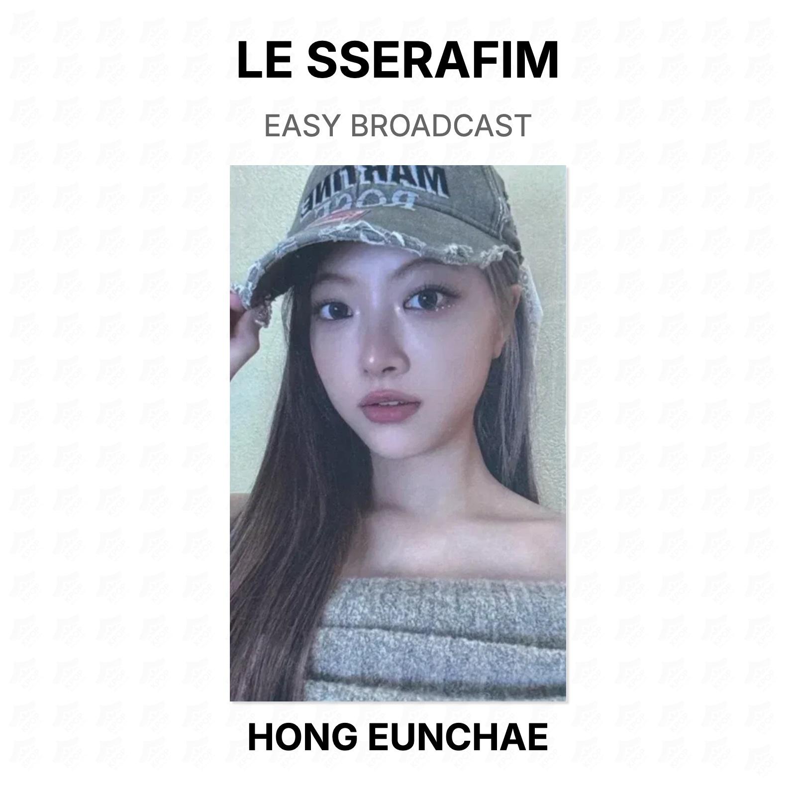 LE SSERAFIM EASY BROADCAST Official Photocard HONG EUNCHAE 02