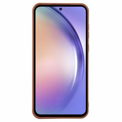 Husă pentru Samsung Galaxy A55 5G, TPU cu textură de piele, rezistentă la șocuri